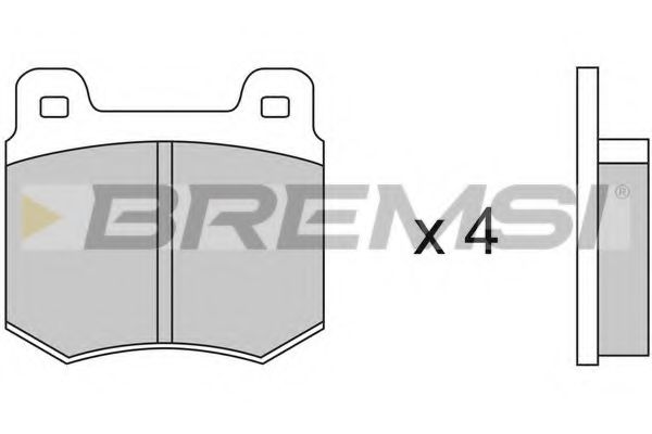 BREMSI BP2084 Тормозные колодки для AUDI 100 (Ауди 100) BREMSI BP2084 Тормозные колодки для AUDI 100 (Ауди 100)