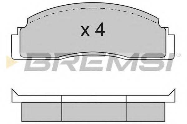 BREMSI BP2104 Тормозные колодки для FORD FIESTA (Форд Фиэста) BREMSI BP2104 Тормозные колодки для FORD FIESTA (Форд Фиэста)
