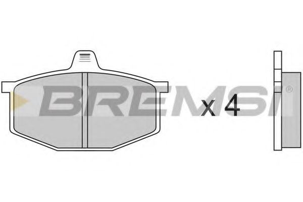 BREMSI BP2124 Тормозные колодки для RENAULT LE CAR (Рено Лэ cар) BREMSI BP2124 Тормозные колодки для RENAULT LE CAR (Рено Лэ cар)