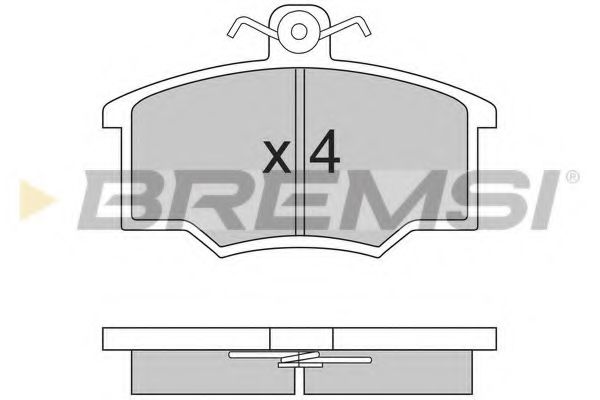 BREMSI BP2143 Тормозные колодки для AUDI 100 (Ауди 100) BREMSI BP2143 Тормозные колодки для AUDI 100 (Ауди 100)
