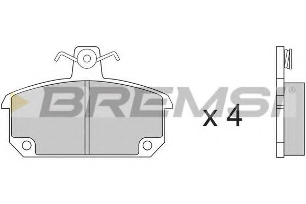 BREMSI BP2153 Тормозные колодки для RENAULT LE CAR (Рено Лэ cар) BREMSI BP2153 Тормозные колодки для RENAULT LE CAR (Рено Лэ cар)