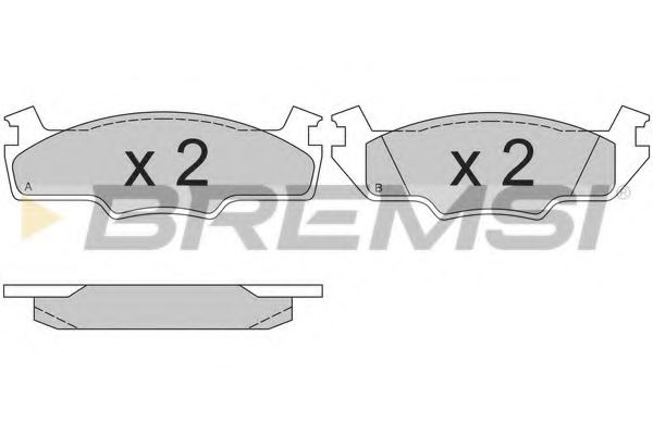 BREMSI BP2166 Тормозные колодки для VOLKSWAGEN SCIROCCO (Фольксваген Сcироccо) BREMSI BP2166 Тормозные колодки для VOLKSWAGEN SCIROCCO (Фольксваген Сcироccо)