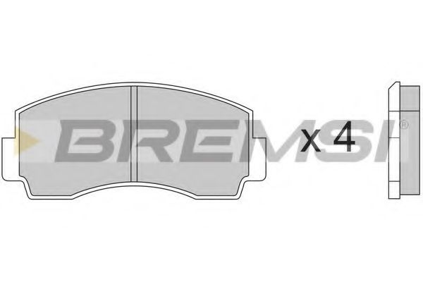 BREMSI BP2168 Тормозные колодки для MITSUBISHI GALANT (Митсубиши/митсубиси Галант) BREMSI BP2168 Тормозные колодки для MITSUBISHI GALANT (Митсубиши/митсубиси Галант)