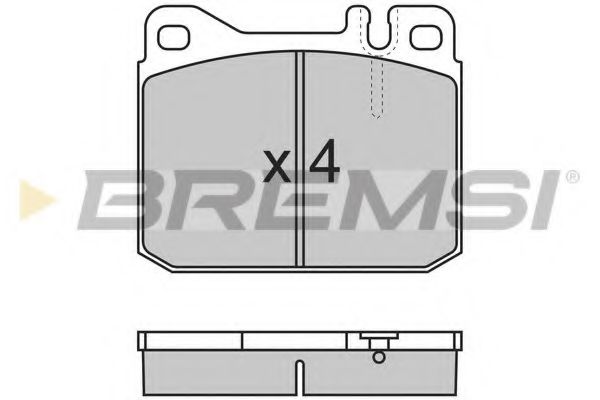 BREMSI BP2172 Тормозные колодки для VOLKSWAGEN (Фольксваген) BREMSI BP2172 Тормозные колодки для VOLKSWAGEN (Фольксваген)