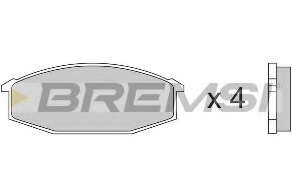 BREMSI BP2180 Тормозные колодки для MITSUBISHI MONTERO (Митсубиши/митсубиси Монтэро) BREMSI BP2180 Тормозные колодки для MITSUBISHI MONTERO (Митсубиши/митсубиси Монтэро)