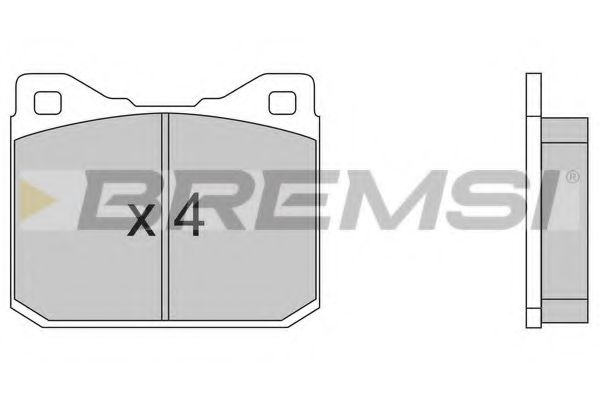 BREMSI BP2197 Тормозные колодки для VOLKSWAGEN (Фольксваген) BREMSI BP2197 Тормозные колодки для VOLKSWAGEN (Фольксваген)