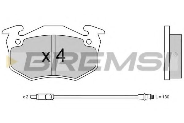 BREMSI BP2229 Тормозные колодки для RENAULT SUPER 5 (Рено Супэр 5) BREMSI BP2229 Тормозные колодки для RENAULT SUPER 5 (Рено Супэр 5)