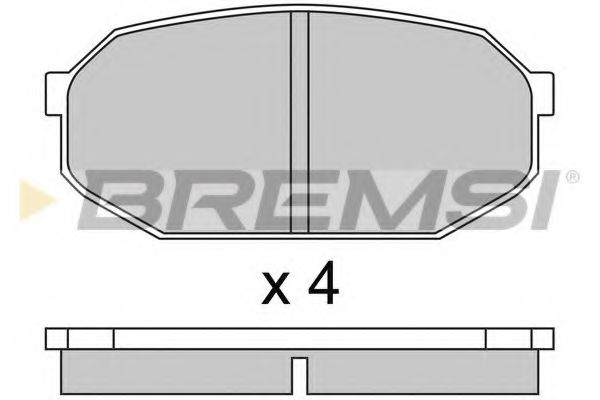 BREMSI BP2249 Тормозные колодки для MITSUBISHI LANCER (Митсубиши/митсубиси Ланcэр) BREMSI BP2249 Тормозные колодки для MITSUBISHI LANCER (Митсубиши/митсубиси Ланcэр)