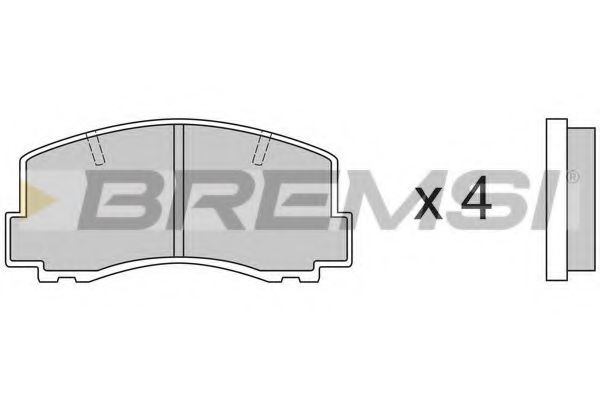 BREMSI BP2256 Тормозные колодки для MITSUBISHI TREDIA (Митсубиши/митсубиси Трэдиа) BREMSI BP2256 Тормозные колодки для MITSUBISHI TREDIA (Митсубиши/митсубиси Трэдиа)