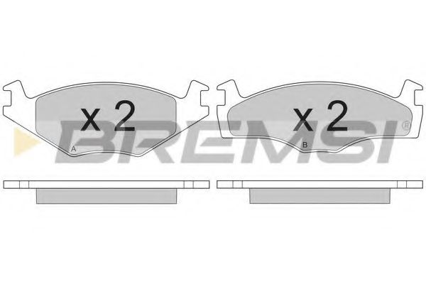 BREMSI BP2260 Тормозные колодки для VOLKSWAGEN SCIROCCO (Фольксваген Сcироccо) BREMSI BP2260 Тормозные колодки для VOLKSWAGEN SCIROCCO (Фольксваген Сcироccо)
