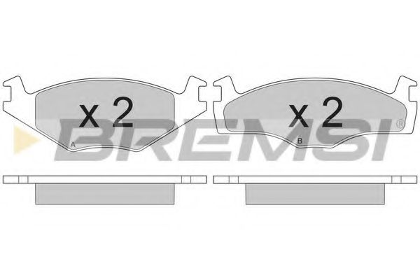 BREMSI BP2261 Тормозные колодки для VOLKSWAGEN SCIROCCO (Фольксваген Сcироccо) BREMSI BP2261 Тормозные колодки для VOLKSWAGEN SCIROCCO (Фольксваген Сcироccо)
