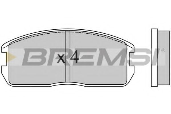 BREMSI BP2270 Тормозные колодки для MITSUBISHI LANCER III (Митсубиши/митсубиси Ланcэр 3) BREMSI BP2270 Тормозные колодки для MITSUBISHI LANCER III (Митсубиши/митсубиси Ланcэр 3)