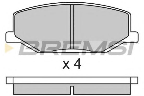 BREMSI BP2278 Тормозные колодки для SUZUKI JIMNY SIERRA (Сузуки Жимнъ сиэрра) BREMSI BP2278 Тормозные колодки для SUZUKI JIMNY SIERRA (Сузуки Жимнъ сиэрра)