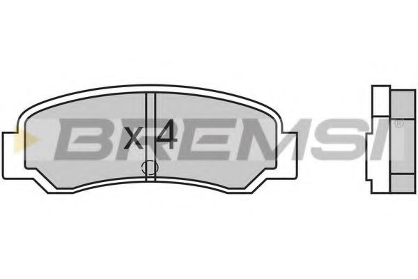 BREMSI BP2300 Тормозные колодки для MITSUBISHI LANCER (Митсубиши/митсубиси Ланcэр) BREMSI BP2300 Тормозные колодки для MITSUBISHI LANCER (Митсубиши/митсубиси Ланcэр)