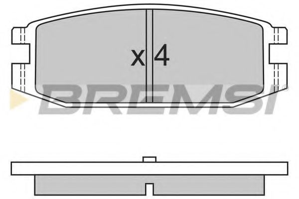 BREMSI BP2331 Тормозные колодки для MITSUBISHI MONTERO (Митсубиши/митсубиси Монтэро) BREMSI BP2331 Тормозные колодки для MITSUBISHI MONTERO (Митсубиши/митсубиси Монтэро)