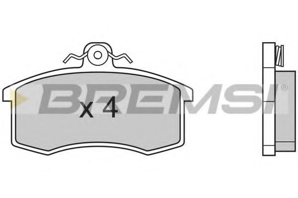 BREMSI BP2333 Тормозные колодки для ZAZ (Заз) BREMSI BP2333 Тормозные колодки для ZAZ (Заз)