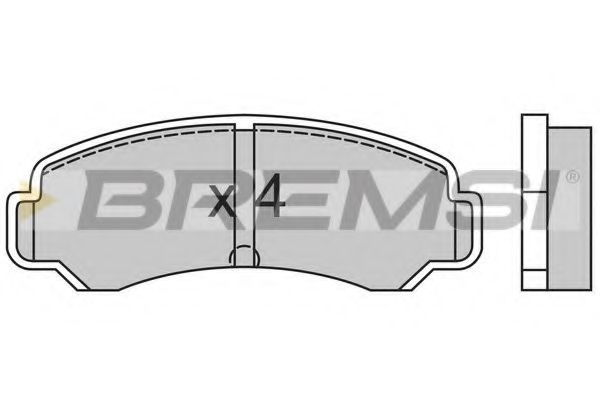 BREMSI BP2359 Тормозные колодки для MITSUBISHI LANCER (Митсубиши/митсубиси Ланcэр) BREMSI BP2359 Тормозные колодки для MITSUBISHI LANCER (Митсубиши/митсубиси Ланcэр)