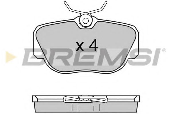 BREMSI BP2425 Тормозные колодки для VOLKSWAGEN (Фольксваген) BREMSI BP2425 Тормозные колодки для VOLKSWAGEN (Фольксваген)