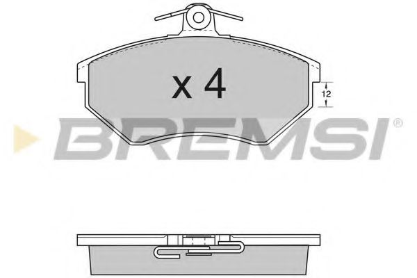 BREMSI BP2532 Тормозные колодки для VOLKSWAGEN (Фольксваген) BREMSI BP2532 Тормозные колодки для VOLKSWAGEN (Фольксваген)