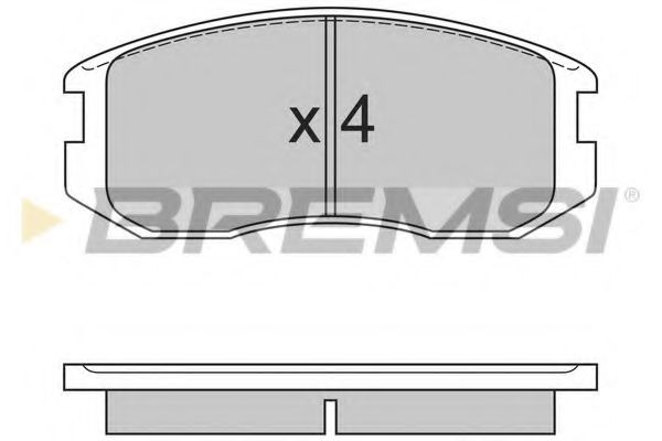 BREMSI BP2558 Тормозные колодки для MITSUBISHI LANCER III (Митсубиши/митсубиси Ланcэр 3) BREMSI BP2558 Тормозные колодки для MITSUBISHI LANCER III (Митсубиши/митсубиси Ланcэр 3)