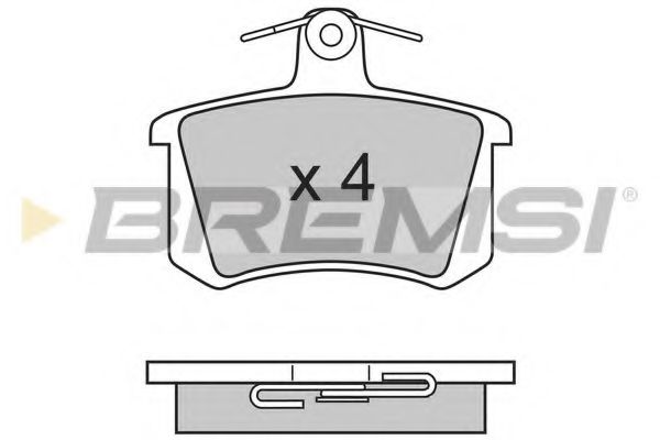 BREMSI BP2612 Тормозные колодки для AUDI 100 (Ауди 100) BREMSI BP2612 Тормозные колодки для AUDI 100 (Ауди 100)