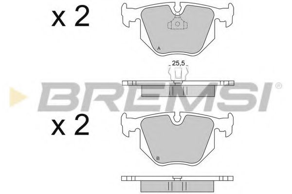 BREMSI BP2652 Тормозные колодки для BMW (Бмв) BREMSI BP2652 Тормозные колодки для BMW (Бмв)