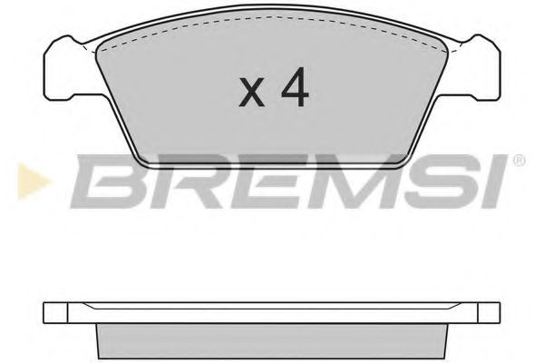 BREMSI BP2668 Тормозные колодки для DAEWOO (Дэу) BREMSI BP2668 Тормозные колодки для DAEWOO (Дэу)