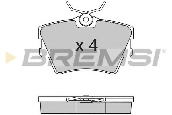 BREMSI BP2724 Тормозные колодки для VOLKSWAGEN (Фольксваген) BREMSI BP2724 Тормозные колодки для VOLKSWAGEN (Фольксваген)