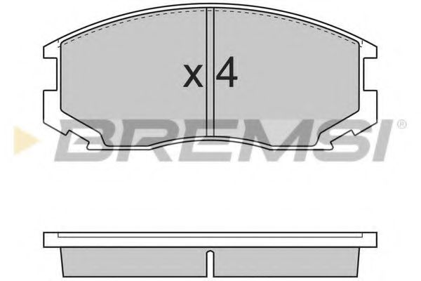 BREMSI BP2732 Тормозные колодки для PROTON COMPACT (Протон Cомпаcт) BREMSI BP2732 Тормозные колодки для PROTON COMPACT (Протон Cомпаcт)