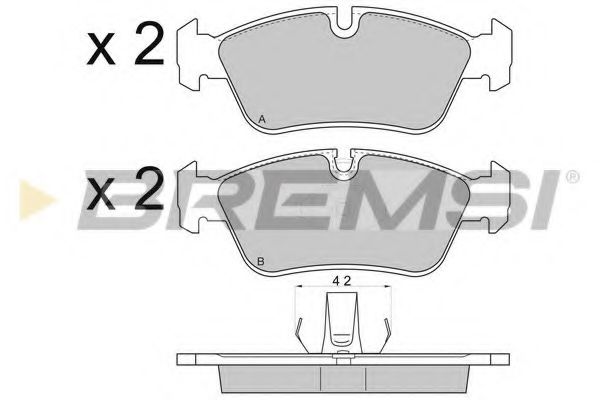 BREMSI BP2745 Тормозные колодки для BMW (Бмв) BREMSI BP2745 Тормозные колодки для BMW (Бмв)