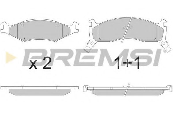 BREMSI BP2772 Тормозные колодки для KIA SPORTAGE (Киа Спортейдж) BREMSI BP2772 Тормозные колодки для KIA SPORTAGE (Киа Спортейдж)