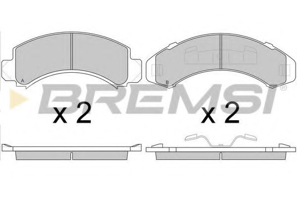 BREMSI BP2782 Тормозные колодки для FORD USA EXPLORER (Форд сша Эxплорэр) BREMSI BP2782 Тормозные колодки для FORD USA EXPLORER (Форд сша Эxплорэр)