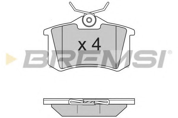 BREMSI BP2806 Тормозные колодки для VOLKSWAGEN (Фольксваген) BREMSI BP2806 Тормозные колодки для VOLKSWAGEN (Фольксваген)