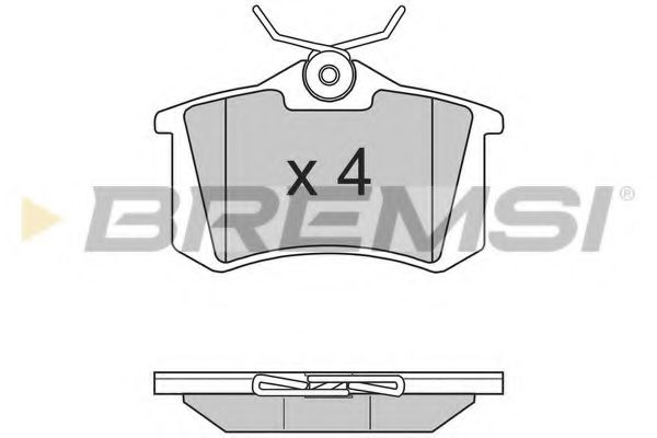 BREMSI BP2807 Тормозные колодки для VOLKSWAGEN (Фольксваген) BREMSI BP2807 Тормозные колодки для VOLKSWAGEN (Фольксваген)