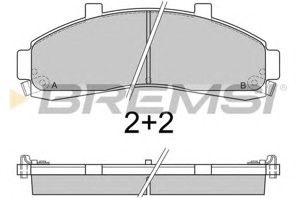 BREMSI BP2829 Тормозные колодки для MAZDA PROCEED/DRIFTER (Мазда Просид/дрифтэр) BREMSI BP2829 Тормозные колодки для MAZDA PROCEED/DRIFTER (Мазда Просид/дрифтэр)