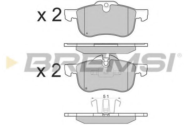 BREMSI BP2878 Тормозные колодки для BMW (Бмв) BREMSI BP2878 Тормозные колодки для BMW (Бмв)