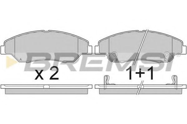 BREMSI BP2911 Тормозные колодки для KIA SPORTAGE (Киа Спортейдж) BREMSI BP2911 Тормозные колодки для KIA SPORTAGE (Киа Спортейдж)