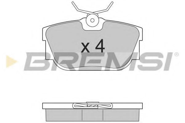 BREMSI BP2958 Тормозные колодки для VOLKSWAGEN (Фольксваген) BREMSI BP2958 Тормозные колодки для VOLKSWAGEN (Фольксваген)