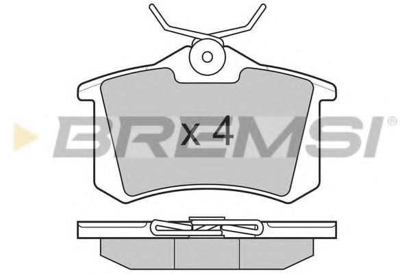 BREMSI BP3004 Тормозные колодки для VOLKSWAGEN (Фольксваген) BREMSI BP3004 Тормозные колодки для VOLKSWAGEN (Фольксваген)