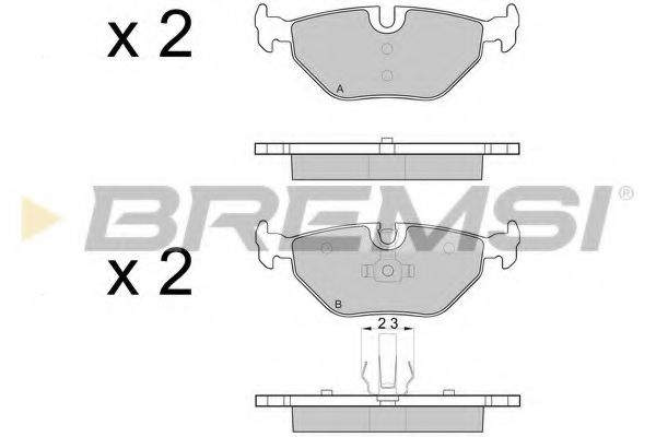 BREMSI BP3051 Тормозные колодки для BMW (Бмв) BREMSI BP3051 Тормозные колодки для BMW (Бмв)