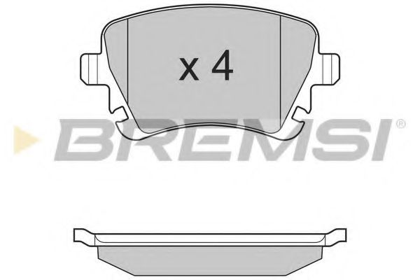 BREMSI BP3130 Тормозные колодки для VOLKSWAGEN BORA / JETTA V (1K5), GOLF V Variant (1K5), JETTA V (1K5), VENTO V (1K5) 1.4 TSI BREMSI BP3130 Тормозные колодки для VOLKSWAGEN BORA / JETTA V (1K5), GOLF V Variant (1K5), JETTA V (1K5), VENTO V (1K5) 1.4 TSI