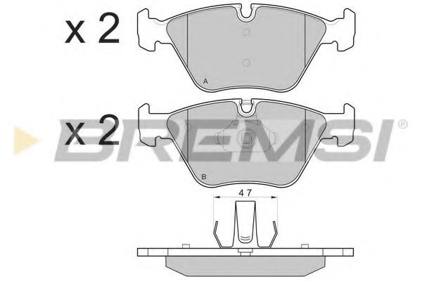 BREMSI BP3135 Тормозные колодки для BMW (Бмв) BREMSI BP3135 Тормозные колодки для BMW (Бмв)