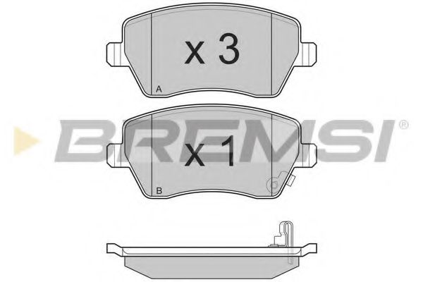 BREMSI BP3248 Тормозные колодки для SUZUKI (Сузуки) BREMSI BP3248 Тормозные колодки для SUZUKI (Сузуки)
