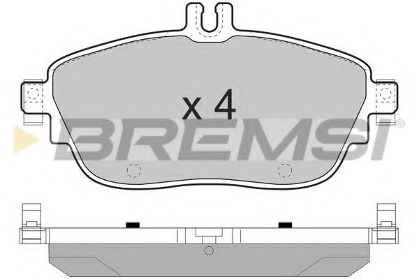 BREMSI BP3496 Тормозные колодки для MERCEDES-BENZ B-CLASS (Мэрcэдэс-бэнз Б класс) BREMSI BP3496 Тормозные колодки для MERCEDES-BENZ B-CLASS (Мэрcэдэс-бэнз Б класс)