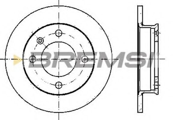 BREMSI DBA079S Тормозной диск для FORD FIESTA (Форд Фиэста) BREMSI DBA079S Тормозной диск для FORD FIESTA (Форд Фиэста)