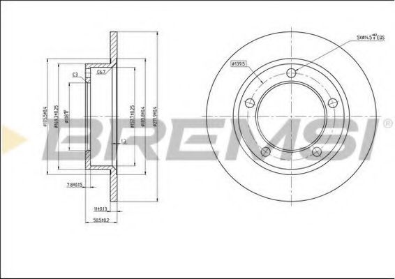 BREMSI DBA092S Тормозной диск для LADA NIVA II (Лада Нива 2) BREMSI DBA092S Тормозной диск для LADA NIVA II (Лада Нива 2)