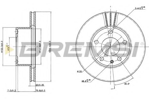 BREMSI DBA166V Тормозной диск для BMW 7 (Бмв 7) BREMSI DBA166V Тормозной диск для BMW 7 (Бмв 7)