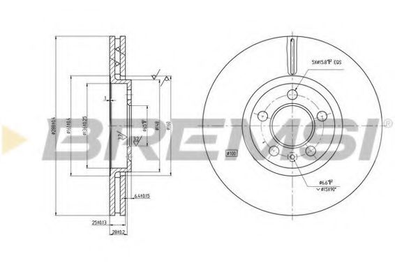 BREMSI DBB221V Тормозной диск для SEAT (Сеат) BREMSI DBB221V Тормозной диск для SEAT (Сеат)