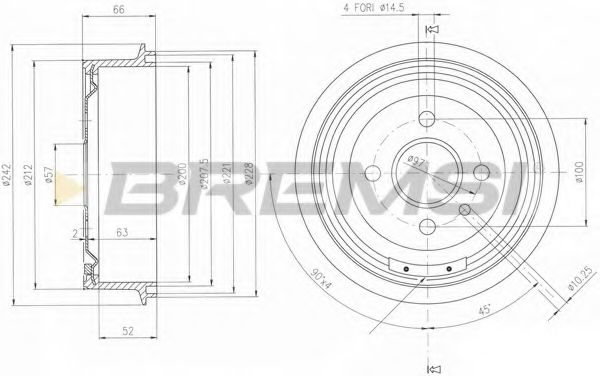 BREMSI DR5138 Тормозной барабан для OPEL OLYMPIA A (Опель Олъмпиа а) BREMSI DR5138 Тормозной барабан для OPEL OLYMPIA A (Опель Олъмпиа а)