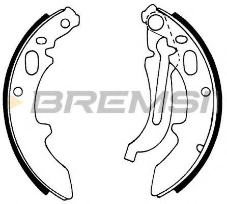 BREMSI GF0012 Тормозные колодоки для AUDI 100 (Ауди 100) BREMSI GF0012 Тормозные колодоки для AUDI 100 (Ауди 100)